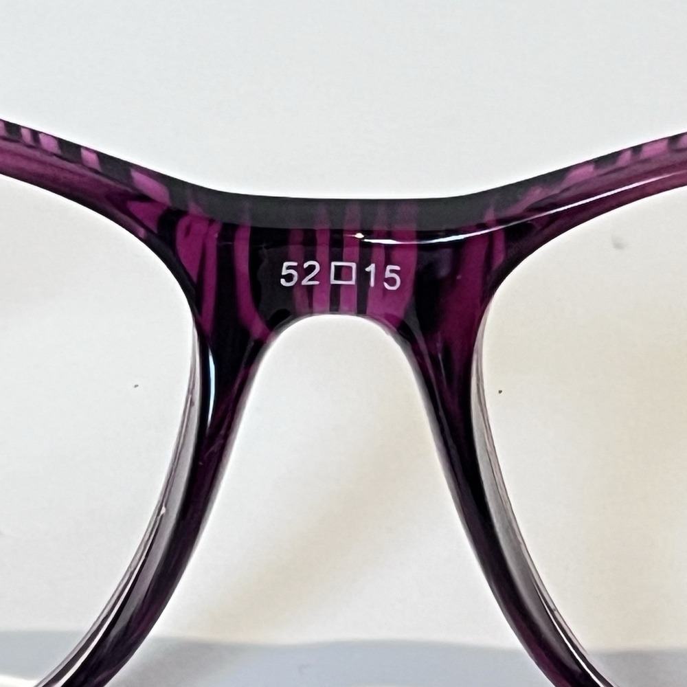 Eyeglasses‎ Frame WP8101 PU Women's Purple Plastic Full Rim Square 52-15-135 - Picture 6 of 9